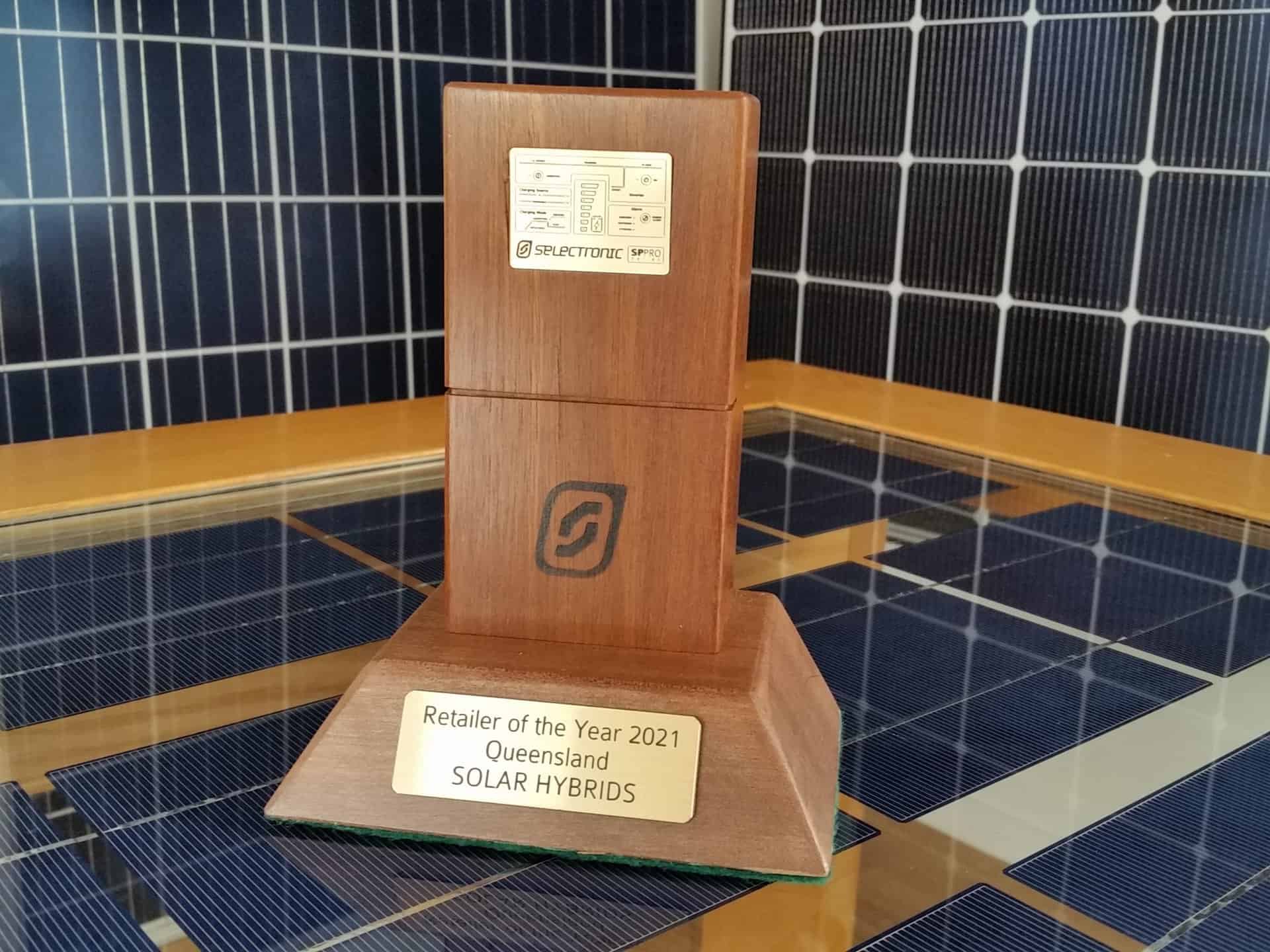 Solar Hybrids wins Selectronic Retailer of the year Award for Qld 2021